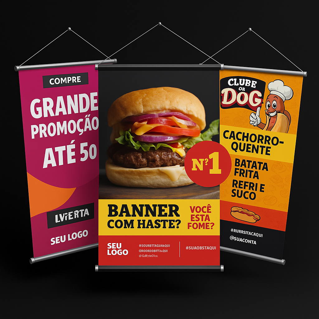 BANNER LONA 80cm x 150cm