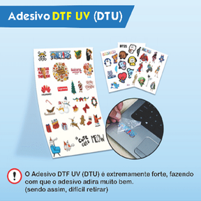 DTF UV - ADESIVO PERMANENTE A4